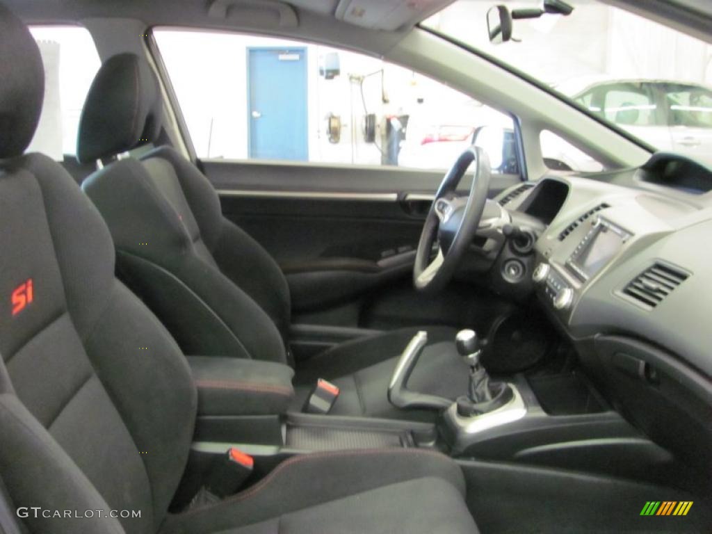 2007 Civic Si Sedan - Nighthawk Black Pearl / Black photo #7