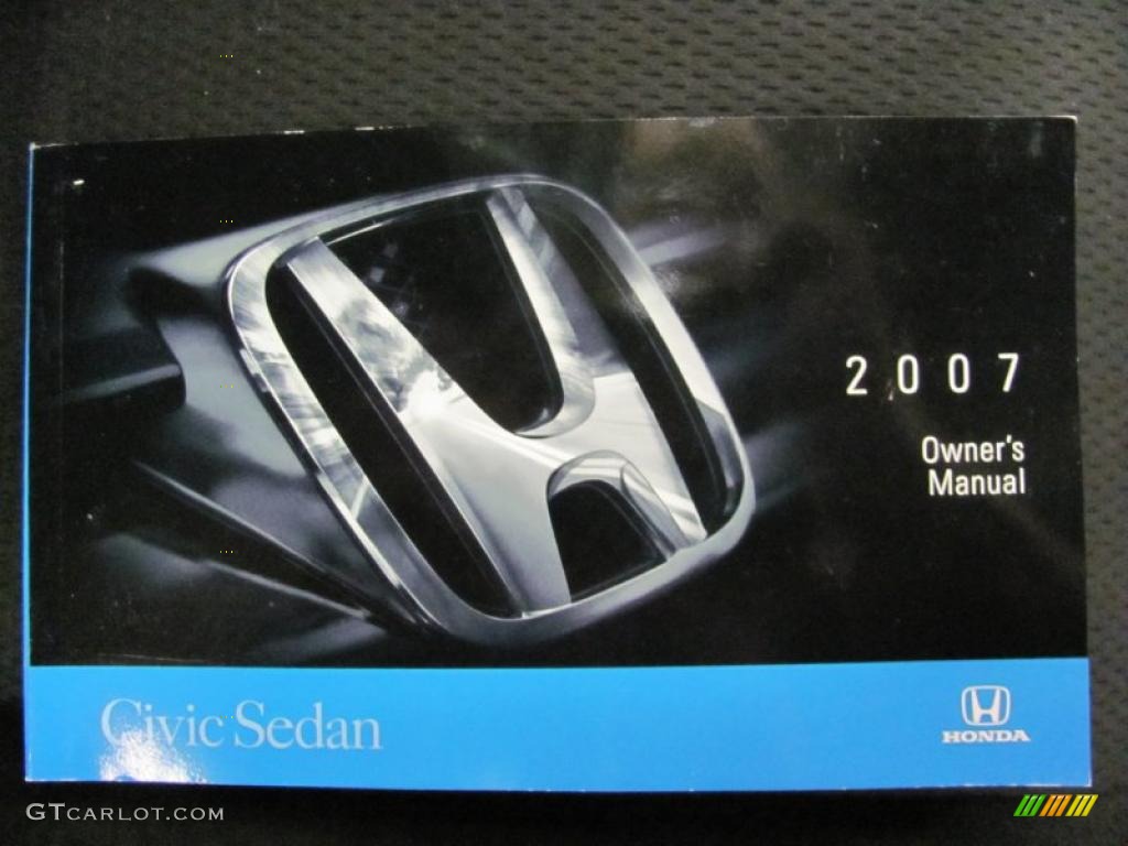 2007 Civic Si Sedan - Nighthawk Black Pearl / Black photo #11