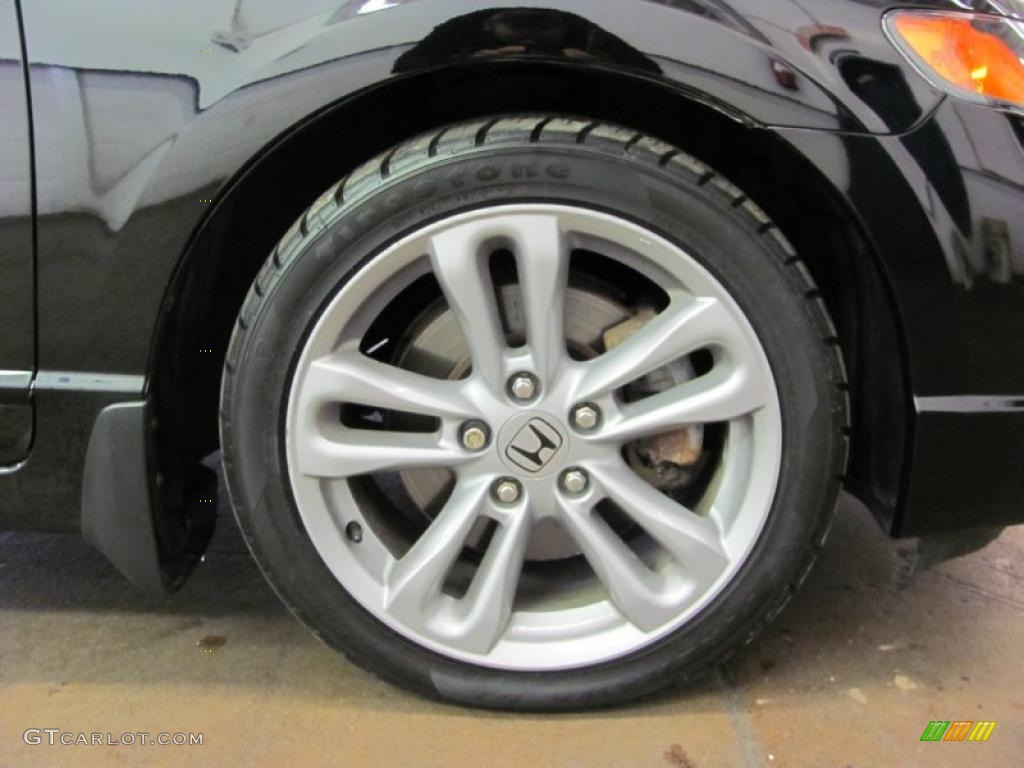 2007 Civic Si Sedan - Nighthawk Black Pearl / Black photo #20