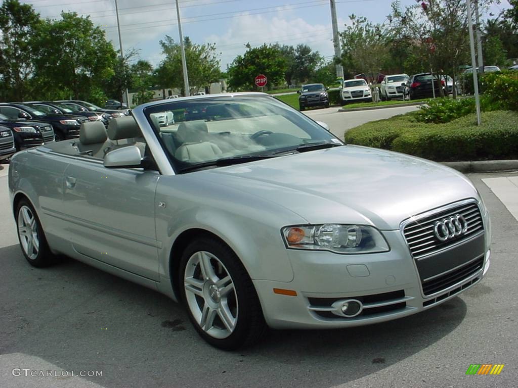 2008 A4 2.0T Cabriolet - Light Silver Metallic / Light Gray photo #7