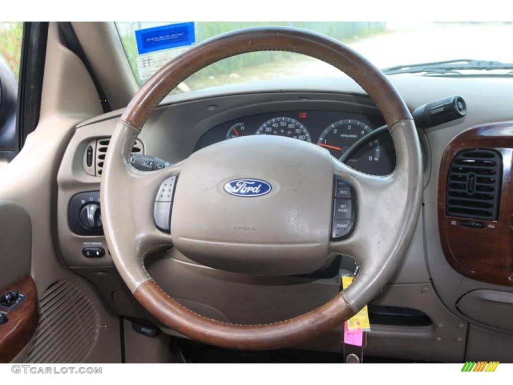 2003 F150 King Ranch SuperCrew - Charcoal Blue Metallic / Castano Brown Leather photo #28