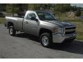 2009 Graystone Metallic Chevrolet Silverado 2500HD Work Truck Regular Cab 4x4  photo #1