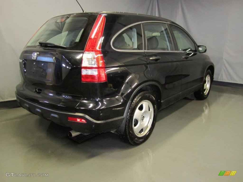 2008 CR-V LX 4WD - Nighthawk Black Pearl / Gray photo #3
