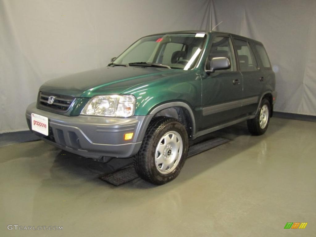 1999 CR-V LX 4WD - Clover Green Pearl / Charcoal photo #1