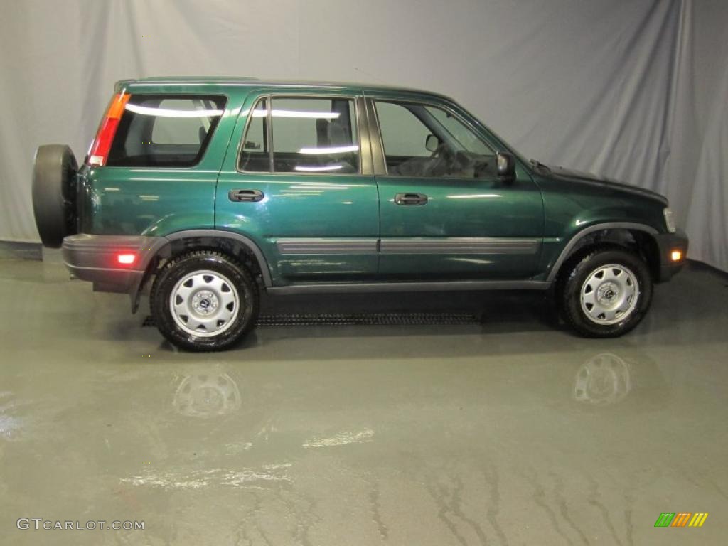 1999 CR-V LX 4WD - Clover Green Pearl / Charcoal photo #4