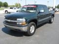 2001 Forest Green Metallic Chevrolet Silverado 1500 LS Extended Cab 4x4  photo #2