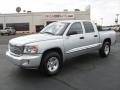 2008 Bright Silver Metallic Dodge Dakota Laramie Crew Cab 4x4  photo #1