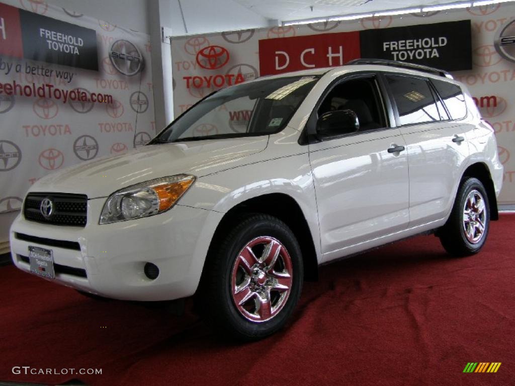2007 RAV4 4WD - Super White / Ash Gray photo #1