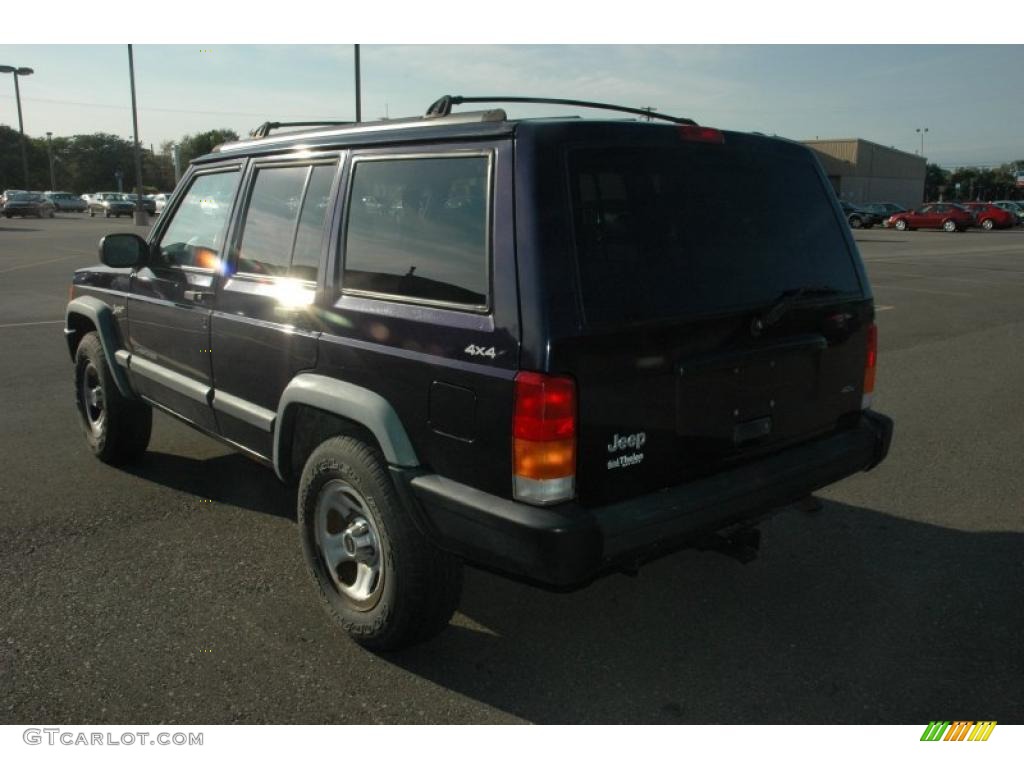 1998 Cherokee Sport 4x4 - Deep Amethyst Pearl / Mist Gray photo #4