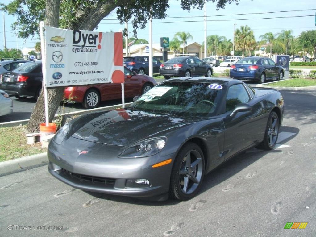 2011 Corvette Coupe - Cyber Gray Metallic / Ebony Black photo #1