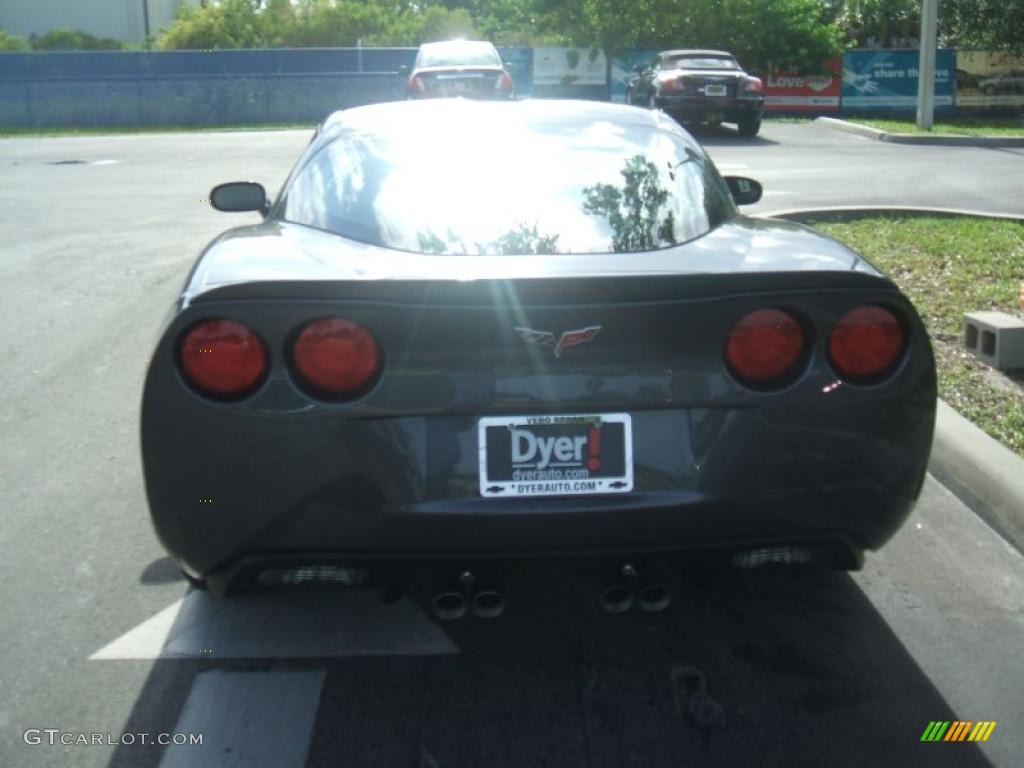 2011 Corvette Coupe - Cyber Gray Metallic / Ebony Black photo #5