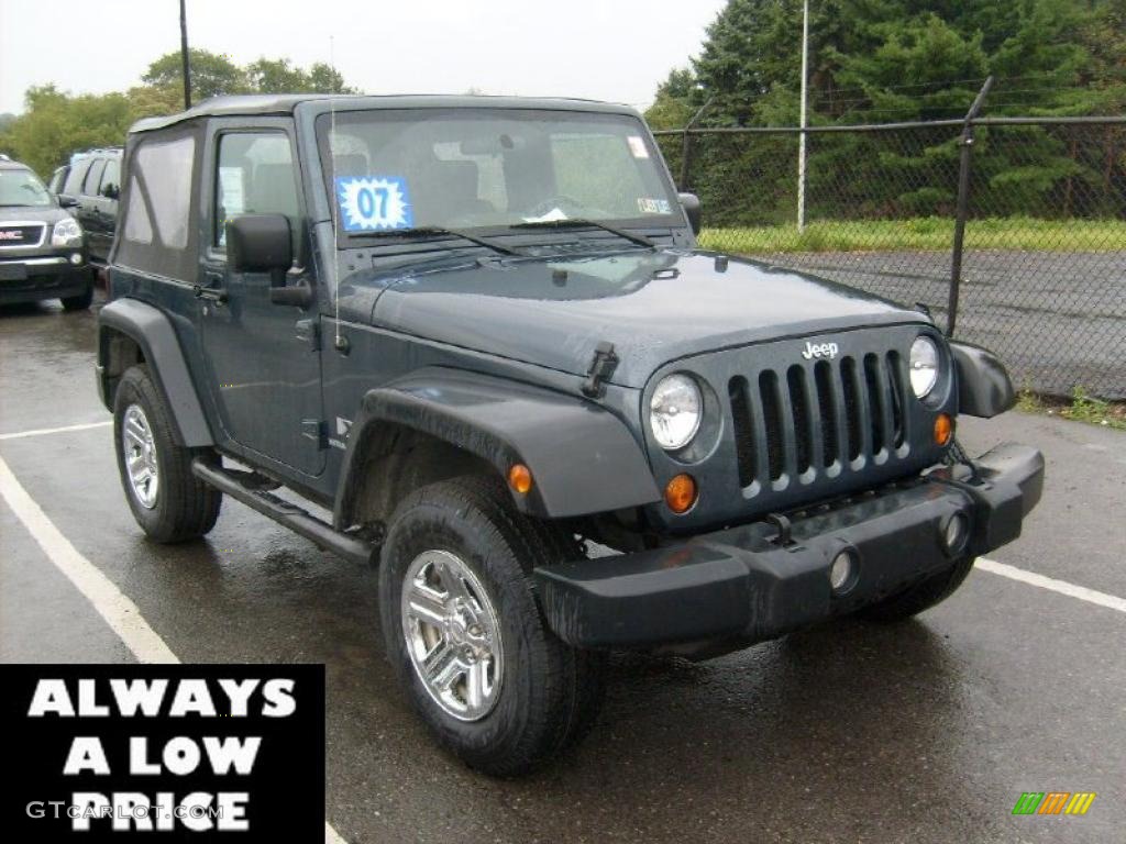 2007 Wrangler X 4x4 - Black / Dark Slate Gray/Medium Slate Gray photo #1