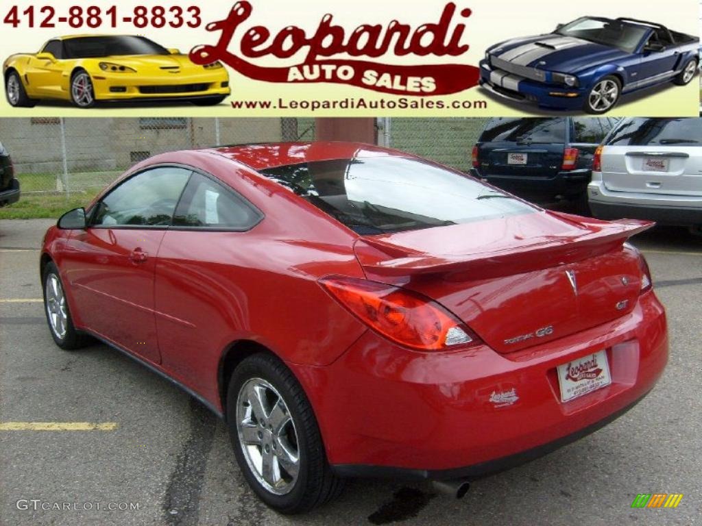 2006 G6 GT Coupe - Crimson Red / Ebony photo #30