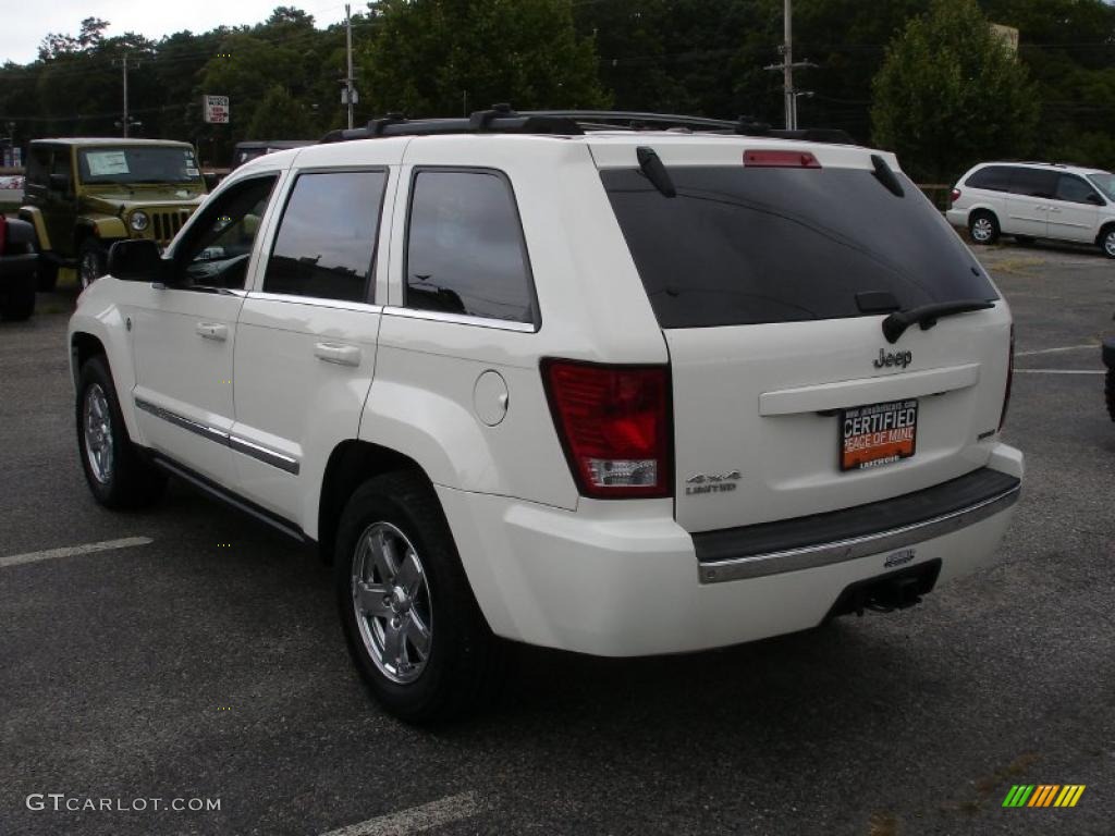 2007 Grand Cherokee Limited 4x4 - Stone White / Medium Slate Gray photo #6