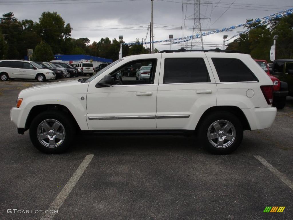 2007 Grand Cherokee Limited 4x4 - Stone White / Medium Slate Gray photo #9