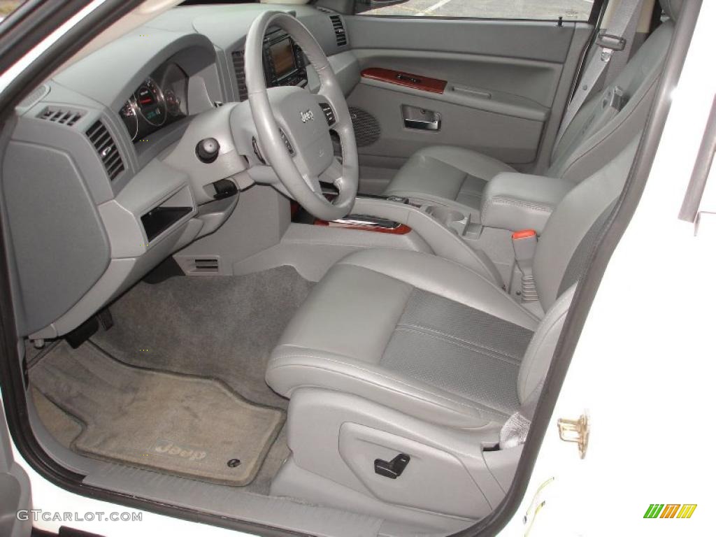 2007 Grand Cherokee Limited 4x4 - Stone White / Medium Slate Gray photo #10