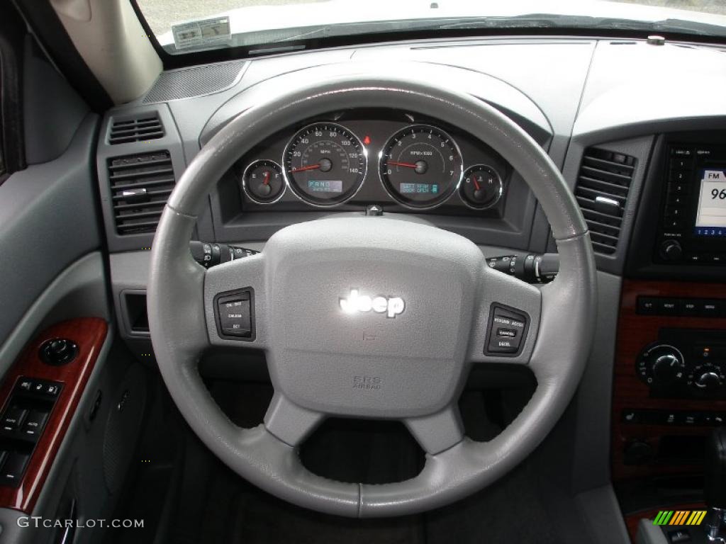 2007 Grand Cherokee Limited 4x4 - Stone White / Medium Slate Gray photo #14