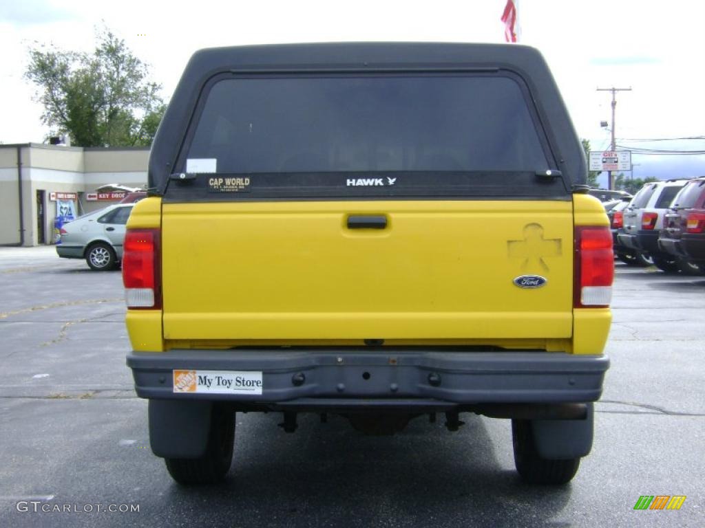 2000 Ranger XL SuperCab 4x4 - Chrome Yellow / Medium Prairie Tan photo #6