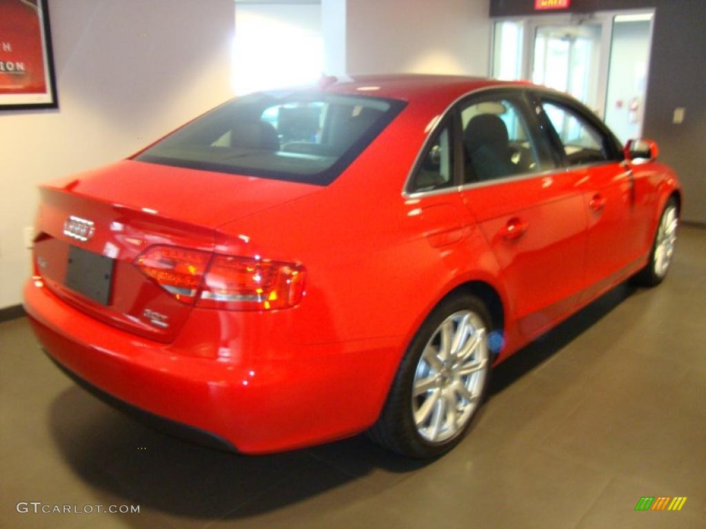 2011 A4 2.0T quattro Sedan - Brilliant Red / Black photo #3