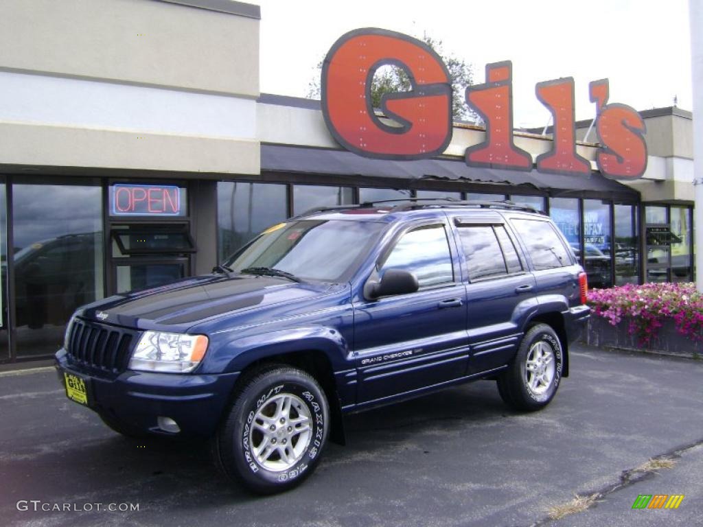 2000 Grand Cherokee Limited 4x4 - Patriot Blue Pearlcoat / Agate photo #1