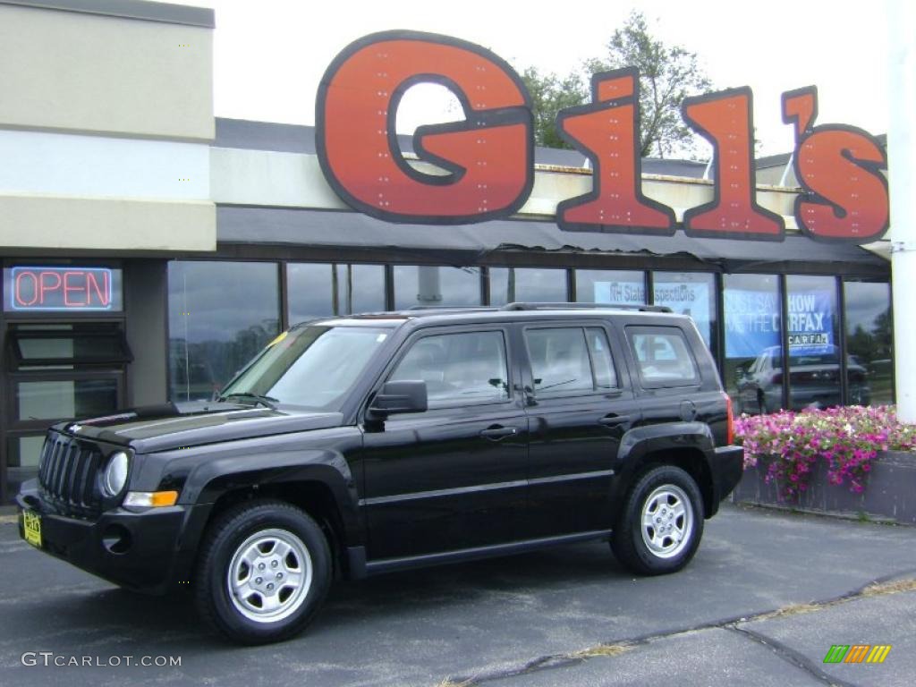 2007 Patriot Sport 4x4 - Black Clearcoat / Pastel Slate Gray photo #1