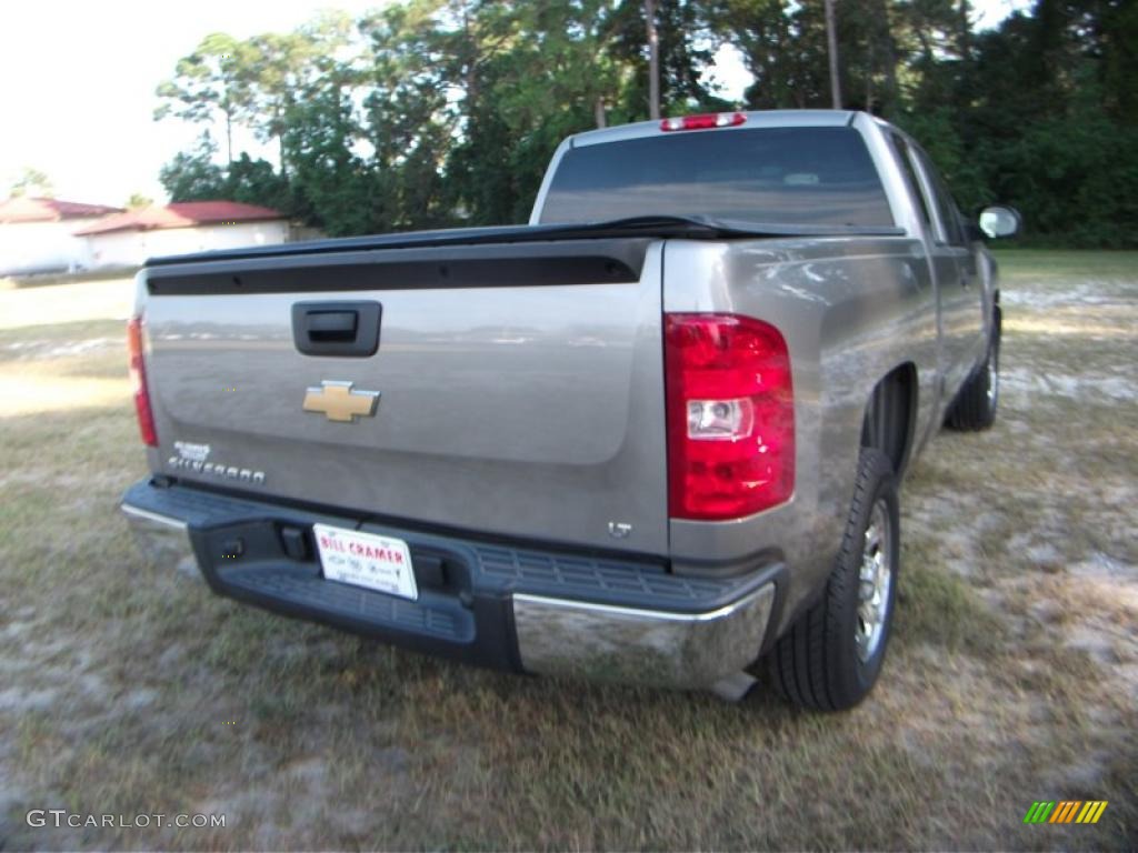 2007 Silverado 1500 LT Extended Cab - Graystone Metallic / Ebony Black photo #11