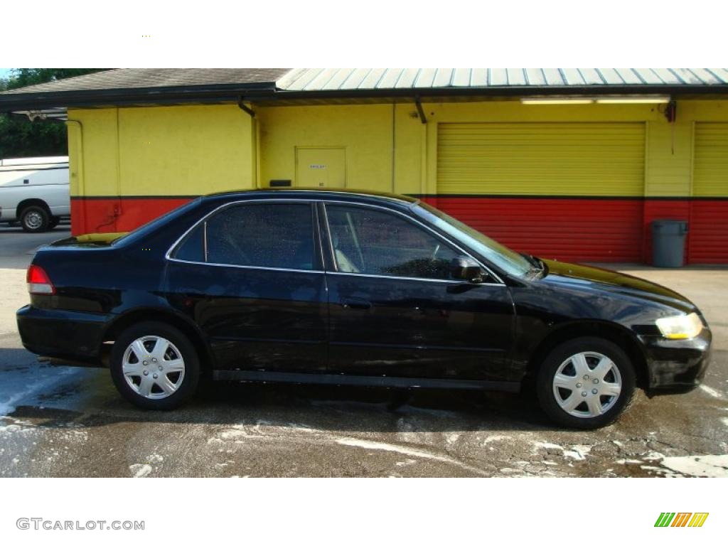 2002 Accord LX Sedan - Nighthawk Black Pearl / Quartz Gray photo #4