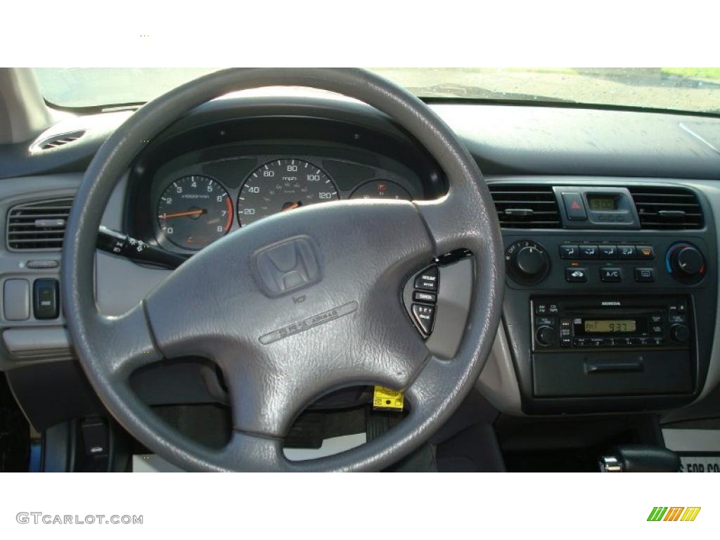 2002 Accord LX Sedan - Nighthawk Black Pearl / Quartz Gray photo #13