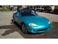 2003 Crystal Blue Mica Mazda MX-5 Miata LS Roadster  photo #2