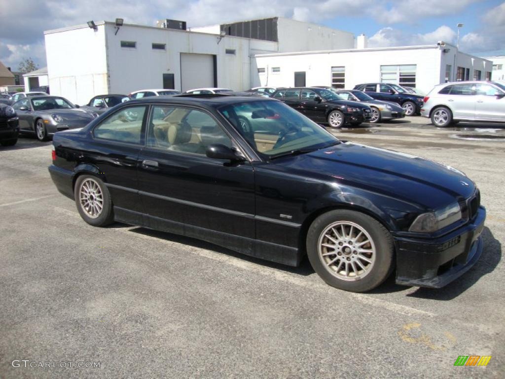 1998 3 Series 323is Coupe - Black II / Tan photo #6