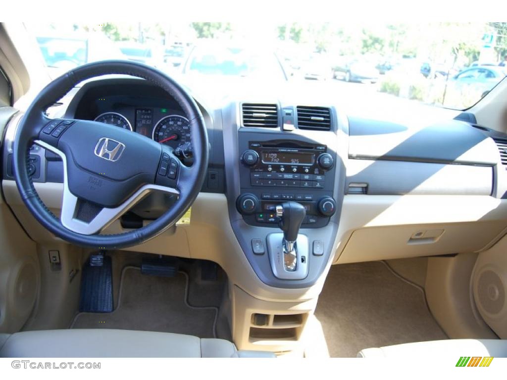 2009 CR-V EX-L - Green Tea Metallic / Ivory photo #3