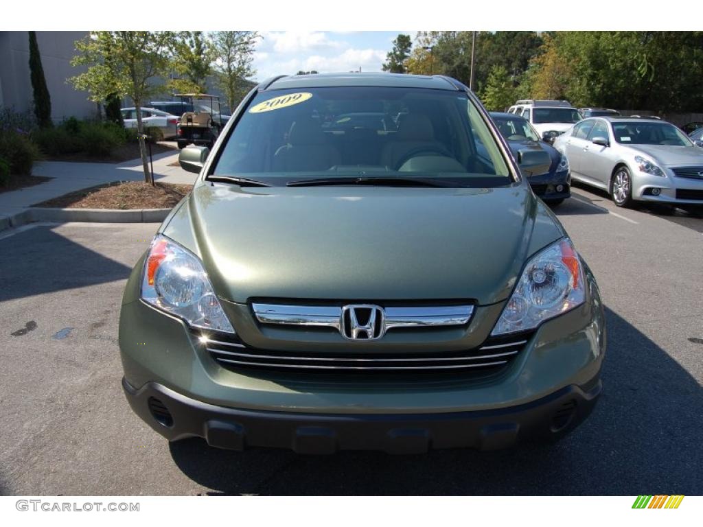 2009 CR-V EX-L - Green Tea Metallic / Ivory photo #14