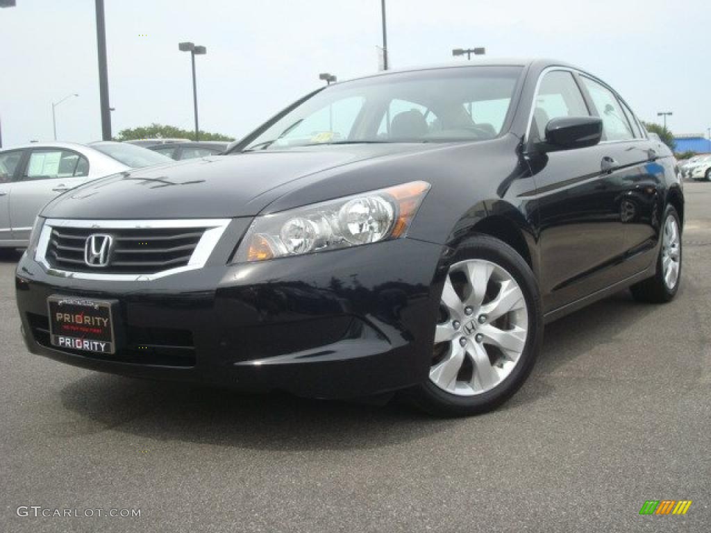 2008 Accord EX-L Sedan - Nighthawk Black Pearl / Ivory photo #1