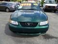 2000 Amazon Green Metallic Ford Mustang V6 Convertible  photo #2