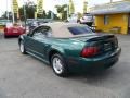 2000 Amazon Green Metallic Ford Mustang V6 Convertible  photo #4