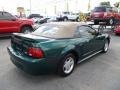 2000 Amazon Green Metallic Ford Mustang V6 Convertible  photo #6