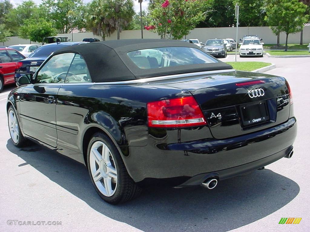 2008 A4 2.0T Cabriolet - Brilliant Black / Beige photo #3