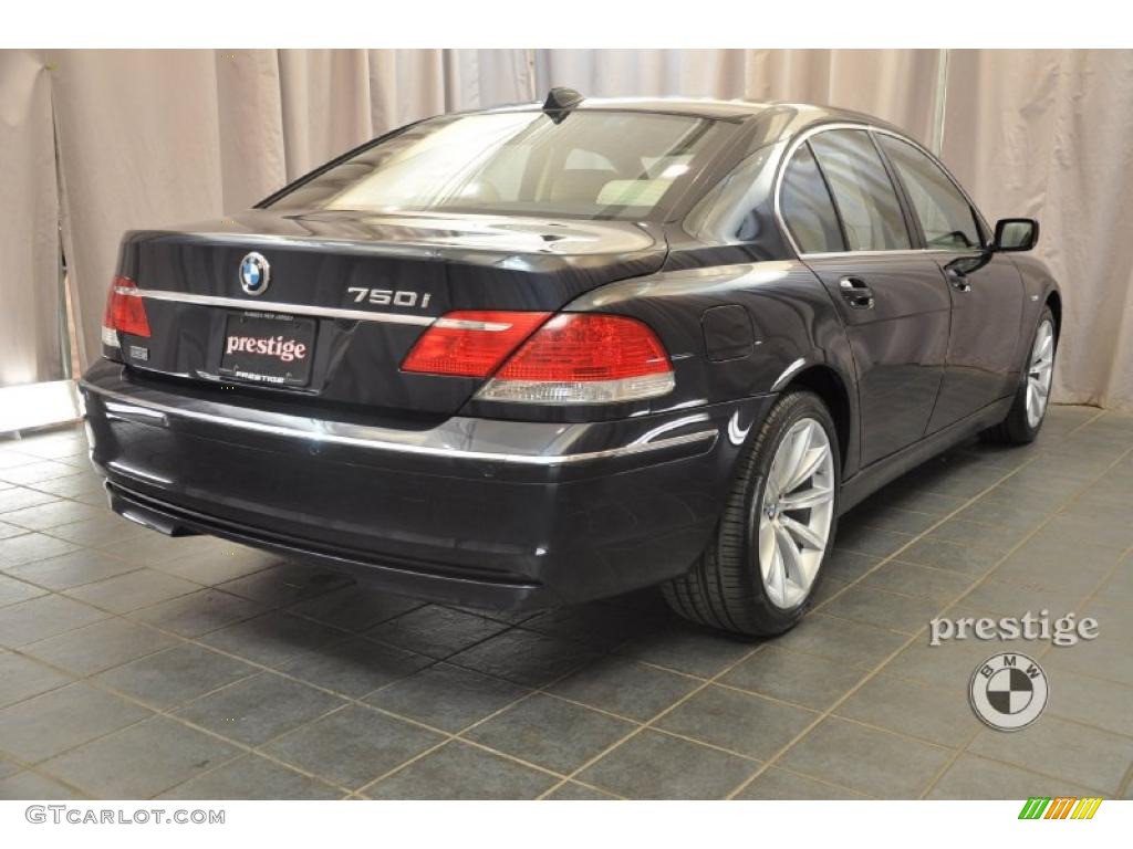 2007 7 Series 750i Sedan - Monaco Blue Metallic / Beige photo #2