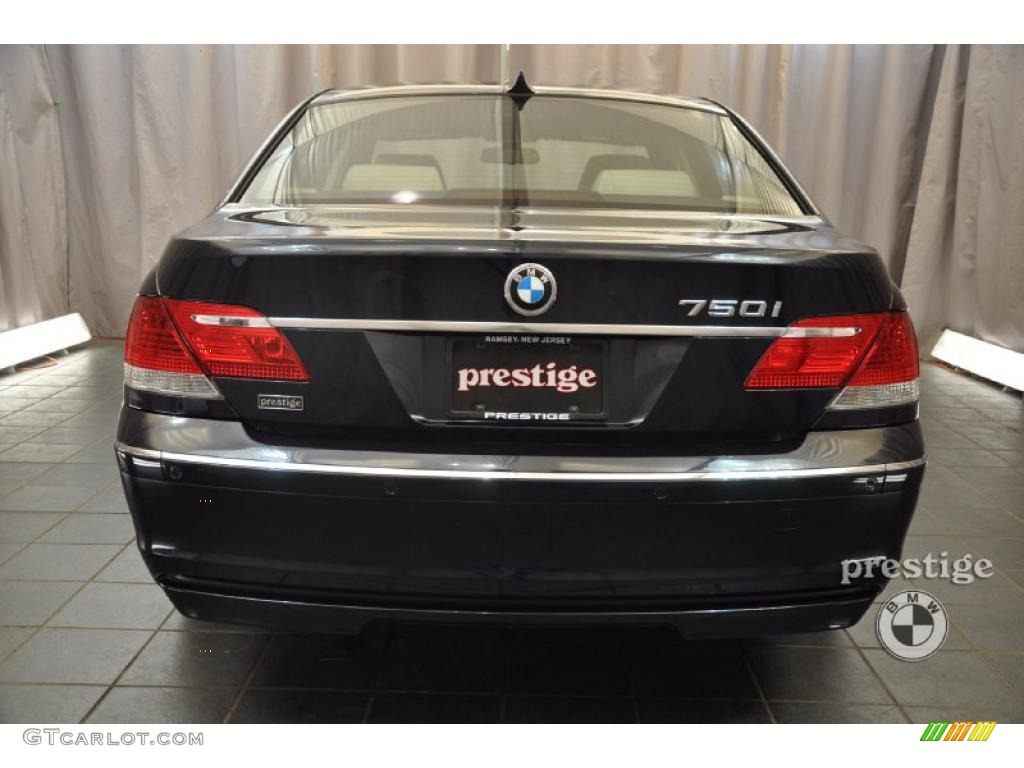 2007 7 Series 750i Sedan - Monaco Blue Metallic / Beige photo #3