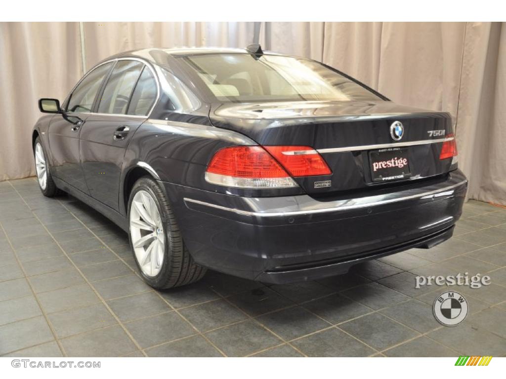 2007 7 Series 750i Sedan - Monaco Blue Metallic / Beige photo #4