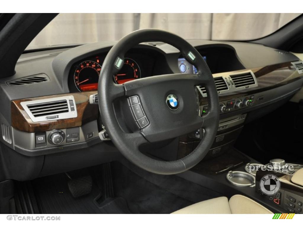 2007 7 Series 750i Sedan - Monaco Blue Metallic / Beige photo #13