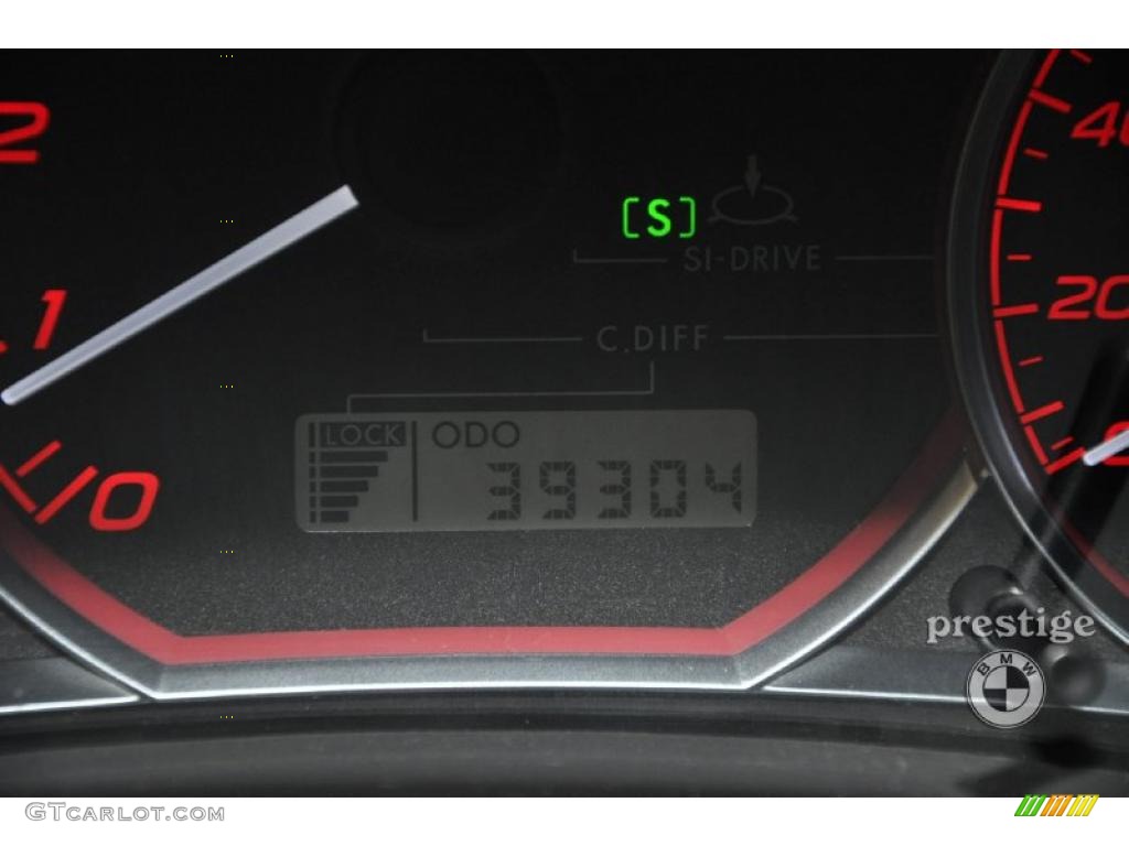 2008 Impreza WRX STi - Lightning Red / Carbon Black/Graphite Gray Alcantara photo #17