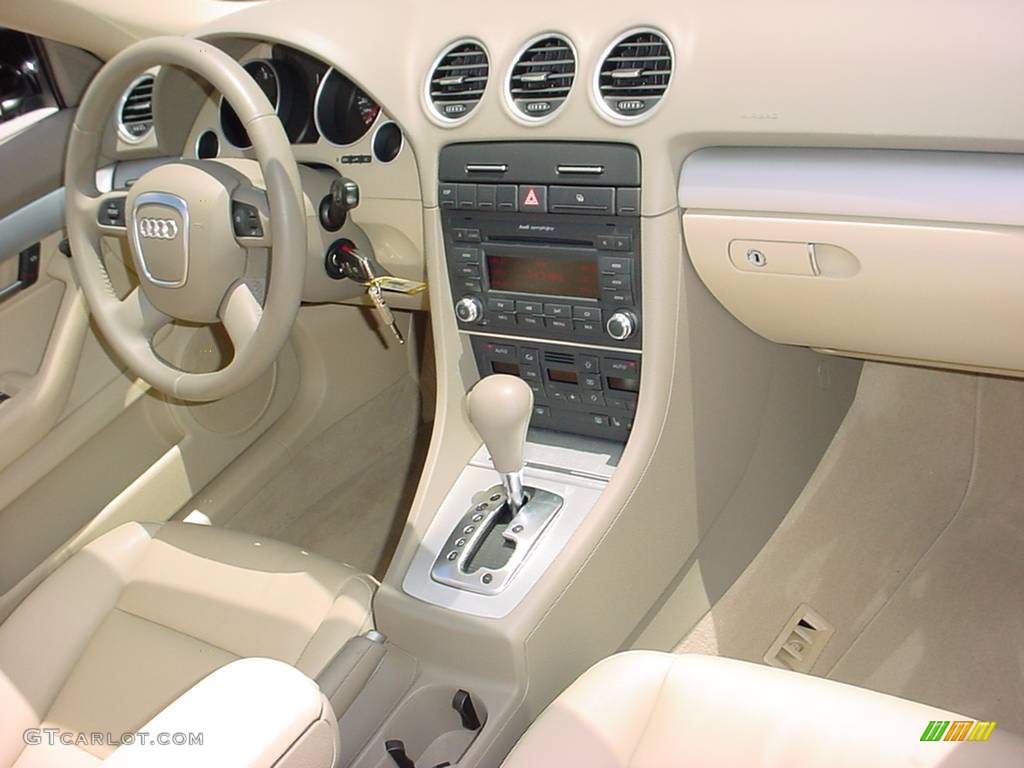 2008 A4 2.0T Cabriolet - Brilliant Black / Beige photo #12