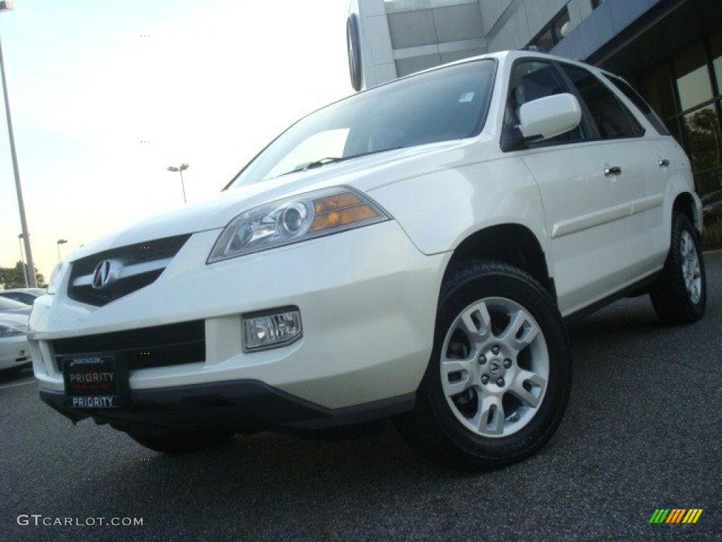 Aspen White Pearl Acura MDX