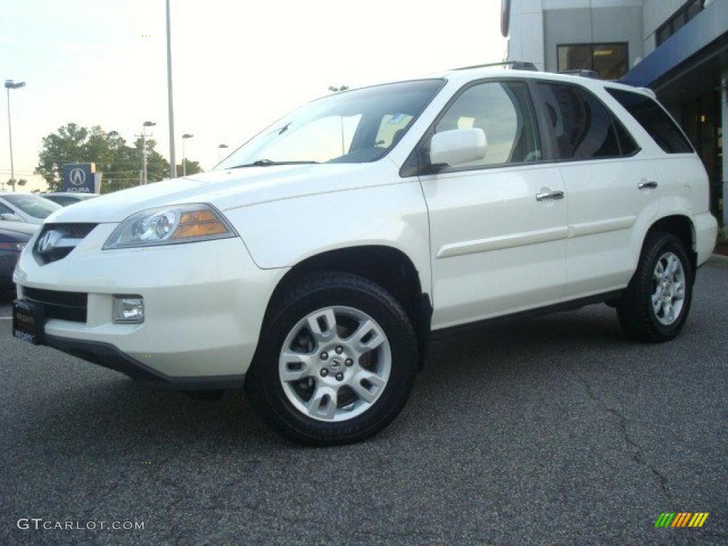 2004 MDX Touring - Aspen White Pearl / Saddle photo #2