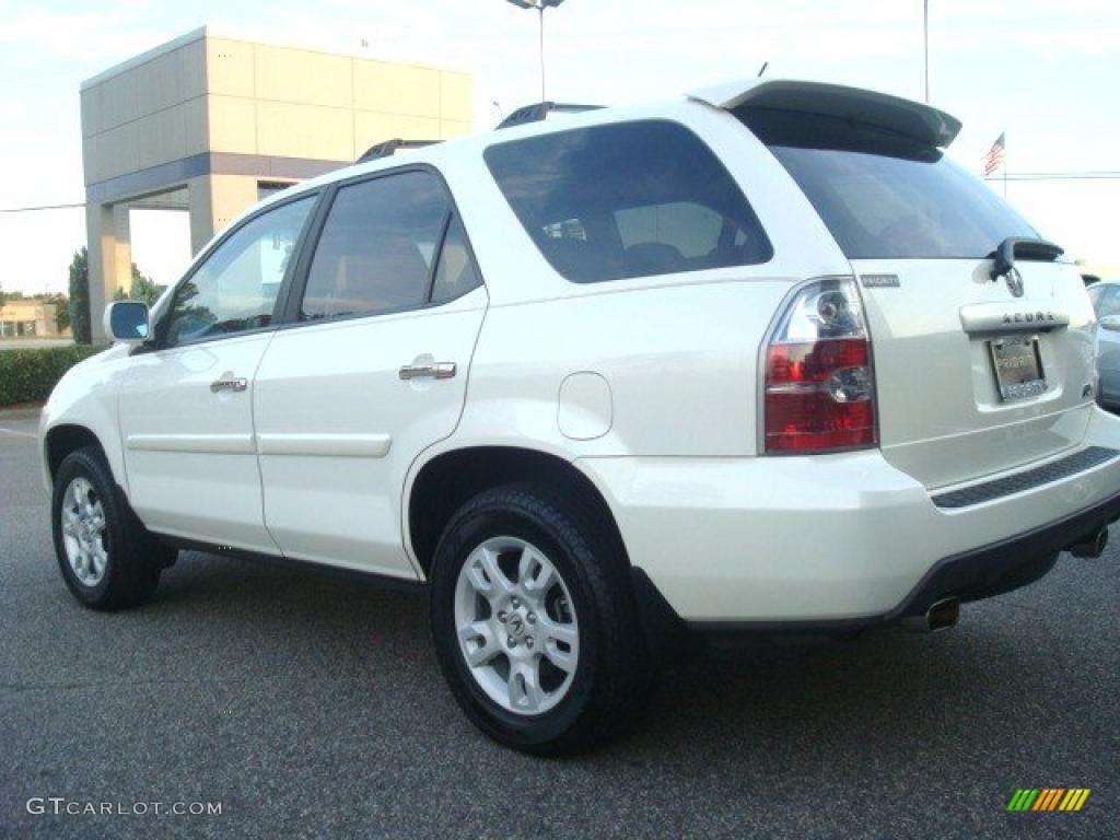 2004 MDX Touring - Aspen White Pearl / Saddle photo #4