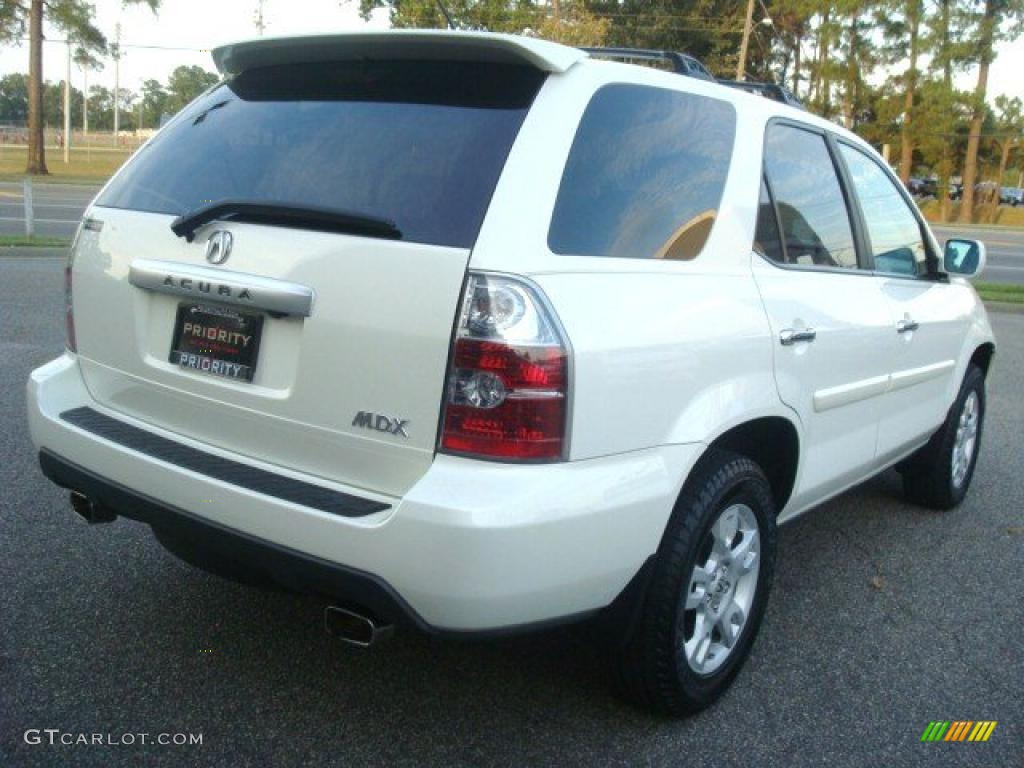 2004 MDX Touring - Aspen White Pearl / Saddle photo #6
