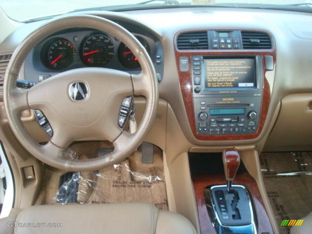 2004 MDX Touring - Aspen White Pearl / Saddle photo #15