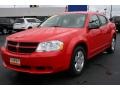 2009 Tor Red Dodge Avenger SXT  photo #1