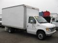 Oxford White 1998 Ford E Series Cutaway E350 Commercial Moving Truck